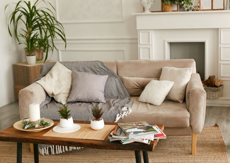 Calm living room decor